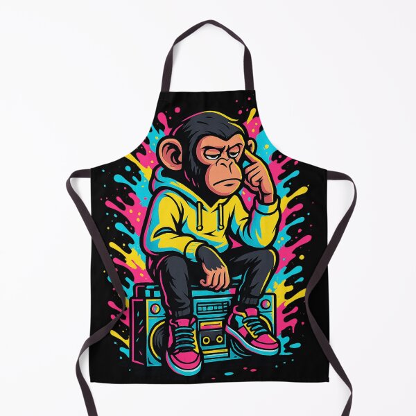 Item preview, Monkey Thinker – Urban Hip-Hop Spray Art Vibes designed and sold by VIBE CRAFT STUDIO.