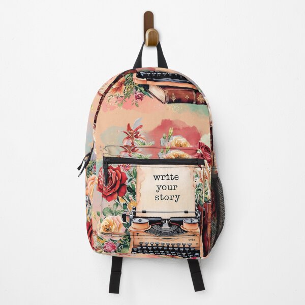 Item preview, Vintage Typewriter & Floral Watercolor - Write Your Story Art Print designed and sold by ChenEngEng.