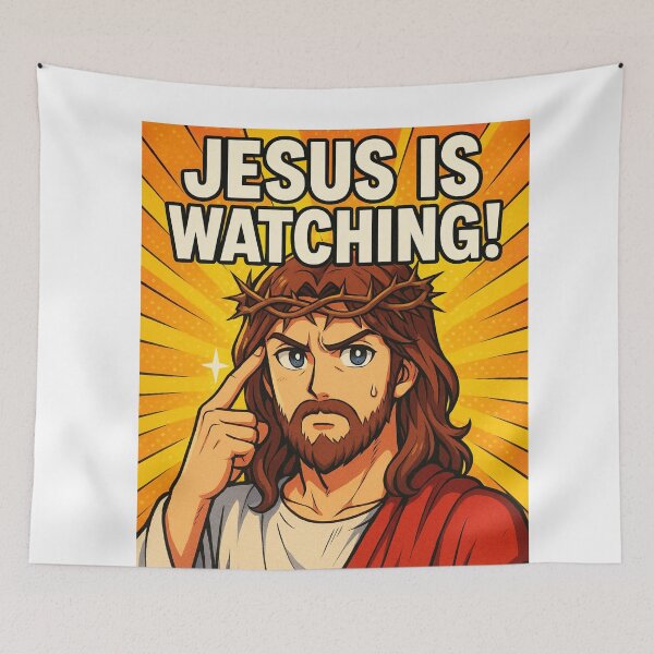 Item preview, Manga Jesus – He’s Watching So Behave! designed and sold by Aryabek.