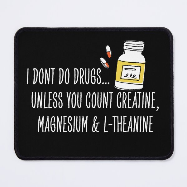 Item preview, I Don’t Do Drugs (white logo for dark colors) – Funny Wellness Quote Shirt designed and sold by LowEffortLab5.