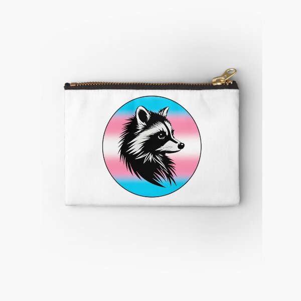 Item preview, Adorable Raccoon with Transgender Pride Flag Colored Background, Trans Flag Design  designed and sold by Travelslightly.