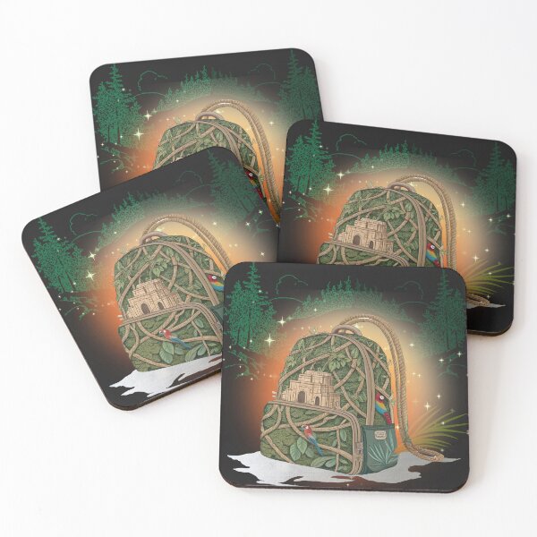 Item preview, Lost Jungle Ruins Backpack – Mystical Adventure Illustration designed and sold by ChenEngEng.