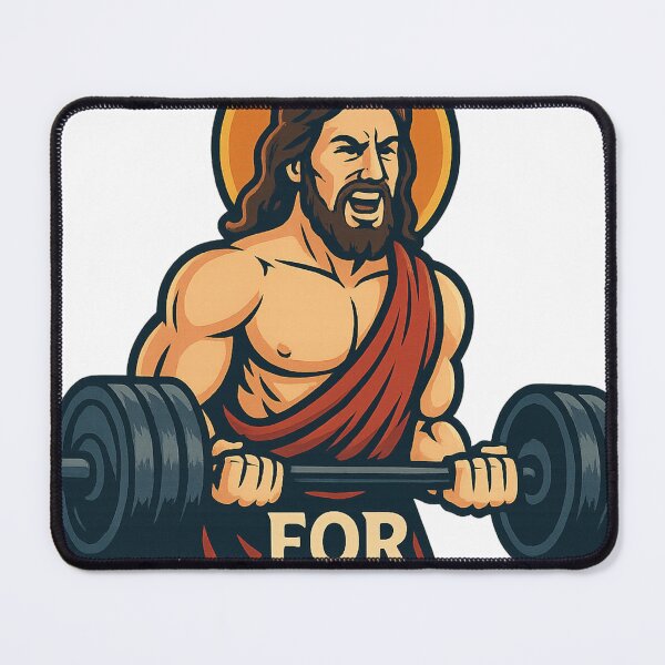 Item preview, Gym Jesus – Reps for Jesus Workout Motivation designed and sold by Aryabek.