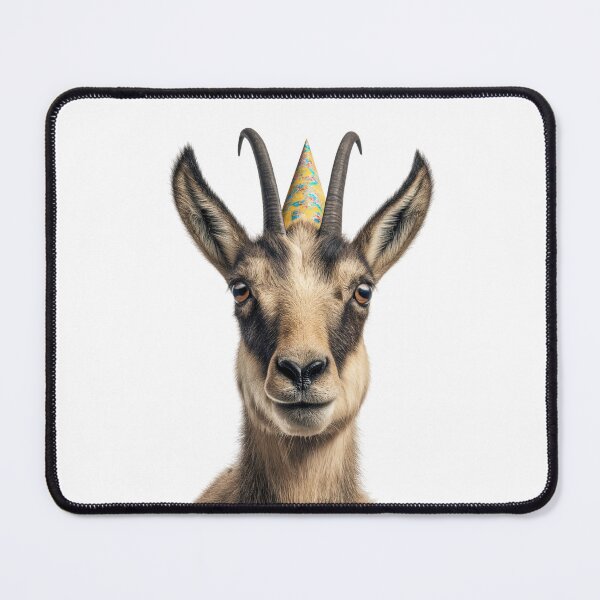 Item preview, Cute Chamois with Party Hat Birthday Celebration designed and sold by LazyOwlStore.