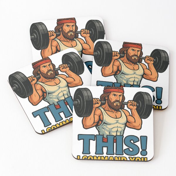 Item preview, Gym Jesus – Bench Press This! I Command You to Get Swole designed and sold by Aryabek.