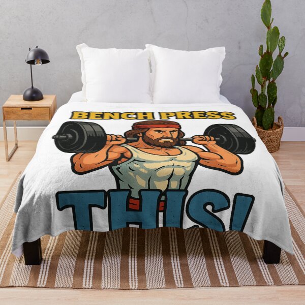 Item preview, Gym Jesus – Bench Press This! I Command You to Get Swole designed and sold by Aryabek.