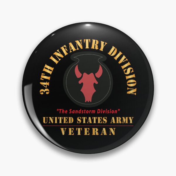 Item preview, Army - SSI - 34th Infantry Division - The Sandstorm Division - US Army Veteran X 300 designed and sold by Military Insignia Products.