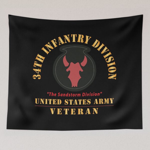 Item preview, Army - SSI - 34th Infantry Division - The Sandstorm Division - US Army Veteran X 300 designed and sold by Military Insignia Products.