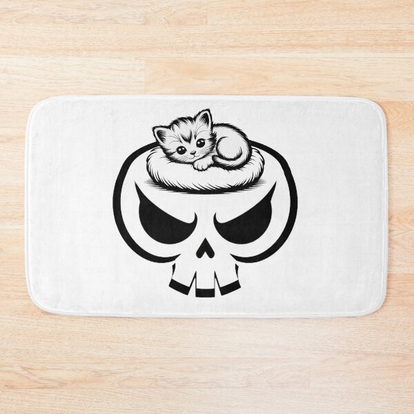 Item preview, Cats in Skull, sleeping cat, Dancing Skeleton designed and sold by Cr320.