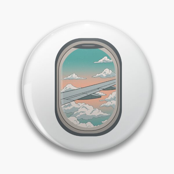 Item preview, Airplane Window Beautiful Sunset View designed and sold by TheProPrints.