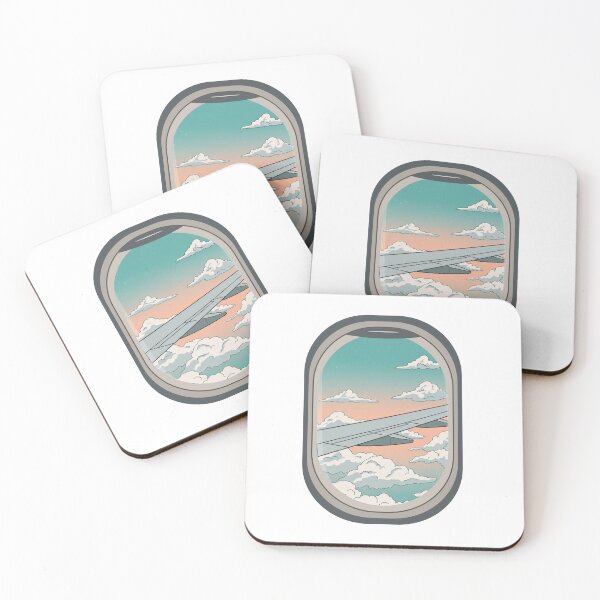 Item preview, Airplane Window Beautiful Sunset View designed and sold by TheProPrints.