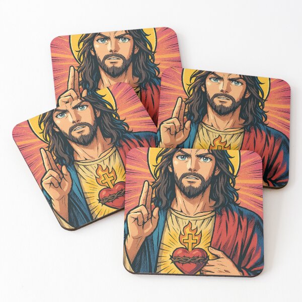 Item preview, Manga Jesus – Sacred Heart Blessing designed and sold by Aryabek.