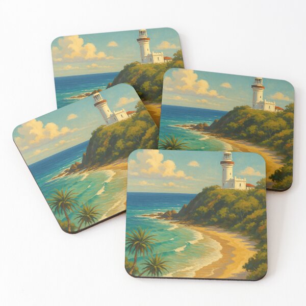 Item preview, Byron Bay Lighthouse Coastline – Ocean Sunset View designed and sold by Aryabek.