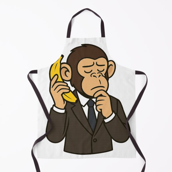 Item preview, Monkey Thinker – Banana Call from the Boardroom designed and sold by VIBE CRAFT STUDIO.