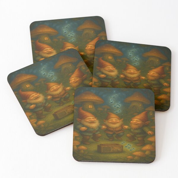 Item preview, Midnight Mushroom Dance designed and sold by cottoncode.