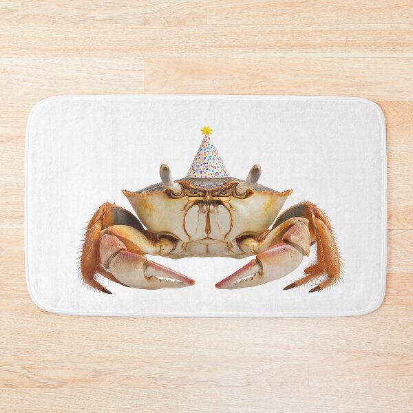 Item preview, Cute Crab with Party Hat Birthday Celebration designed and sold by LazyOwlStore.