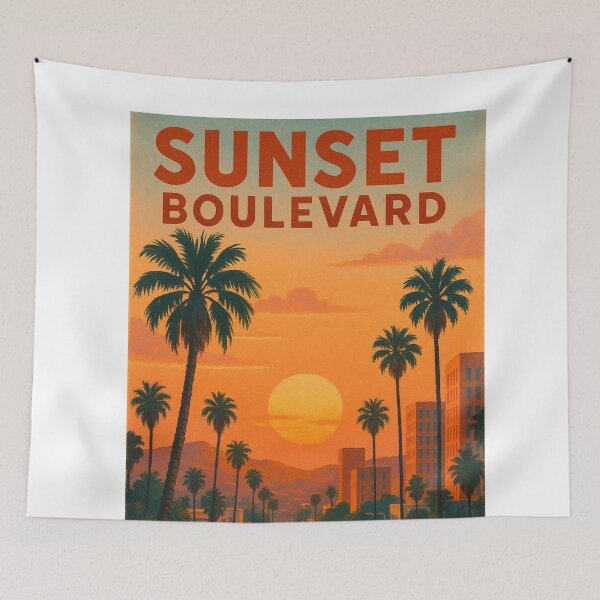 Item preview, Sunset Boulevard City Lights – LA Twilight Drive designed and sold by Aryabek.