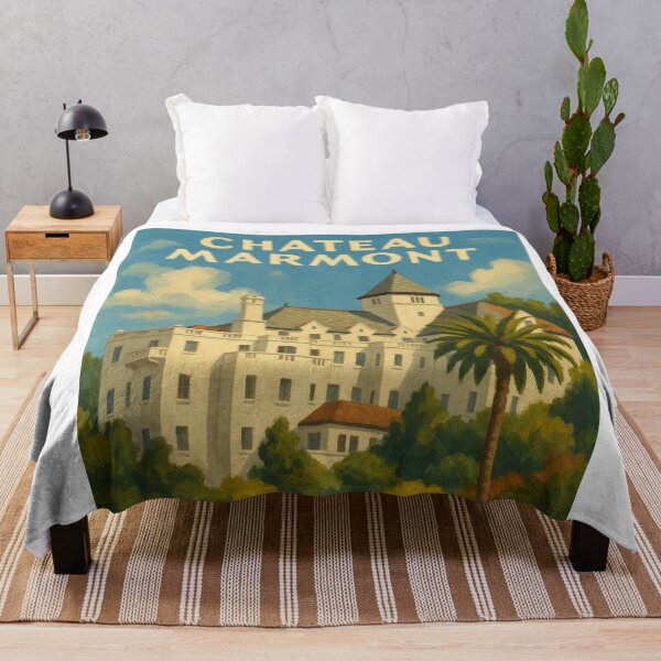 Item preview, Chateau Marmont Los Angeles – Vintage Hotel View designed and sold by Aryabek.