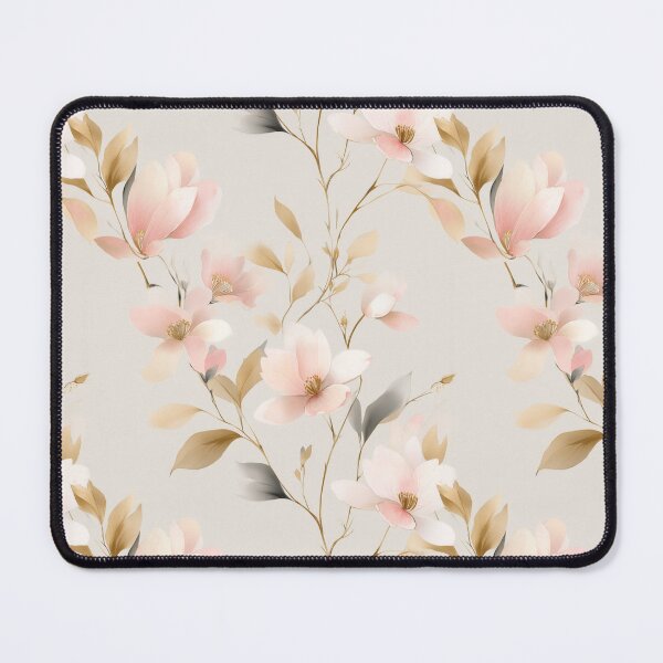 Item preview, Petal Serenade – Blush Magnolia Dance on Warm Ivory designed and sold by Moisky Patterns.