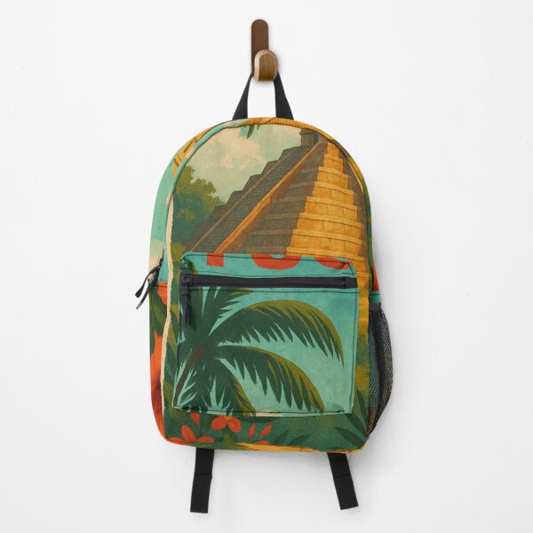 Item preview, Yucatán Mexico – Temple and Cathedral Tropical Scene designed and sold by Aryabek.