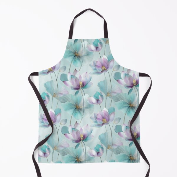 Item preview, Opaline Bloom – Lotus Petals in Lavender and Aqua Mist designed and sold by Moisky Patterns.