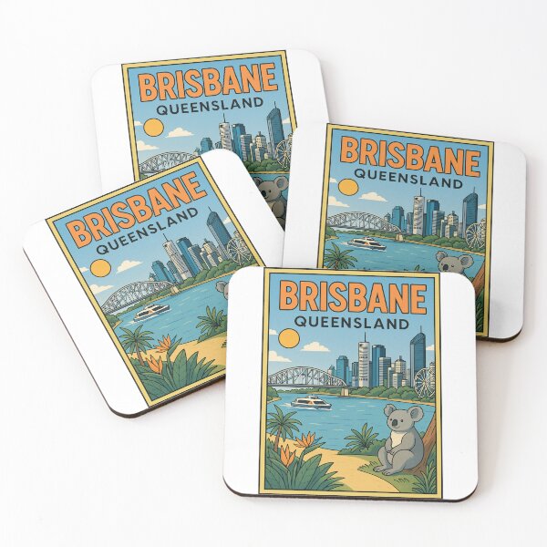 Item preview, Brisbane Queensland – Retro Travel Design designed and sold by Explore That City.