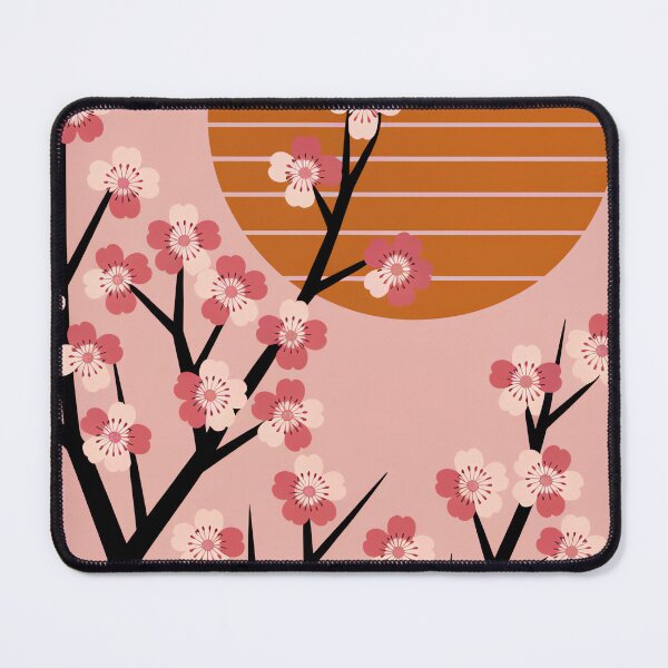 Aperçu de l'œuvre Décoration murale en fleurs de cerisier, art floral japonais créée et vendue par WILDEVIOLET.