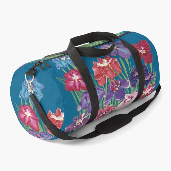 Item preview, Redesigned Vintage Japanese Iris Floral Art - Vibrant Watercolor Composition designed and sold by Starpuffdesign.