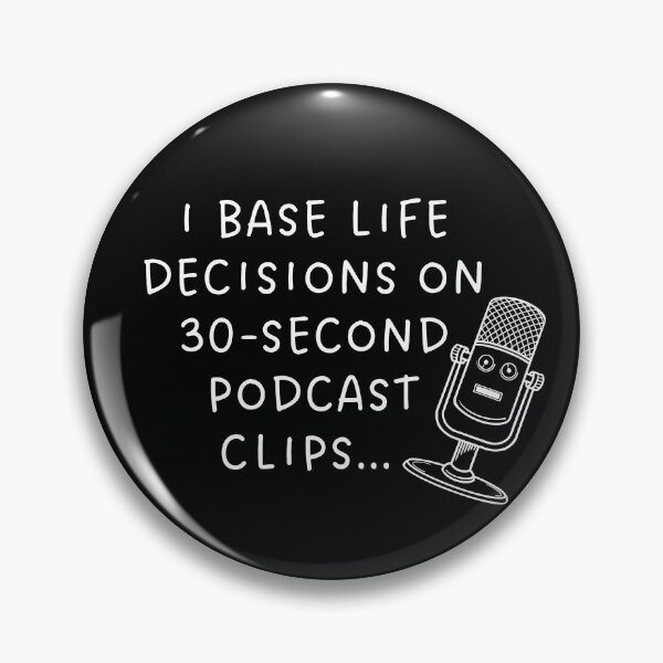 Item preview, 30-Second Podcast Life Coach (white logo for dark colours)– Funny Self-Help T-Shirt designed and sold by LowEffortLab5.