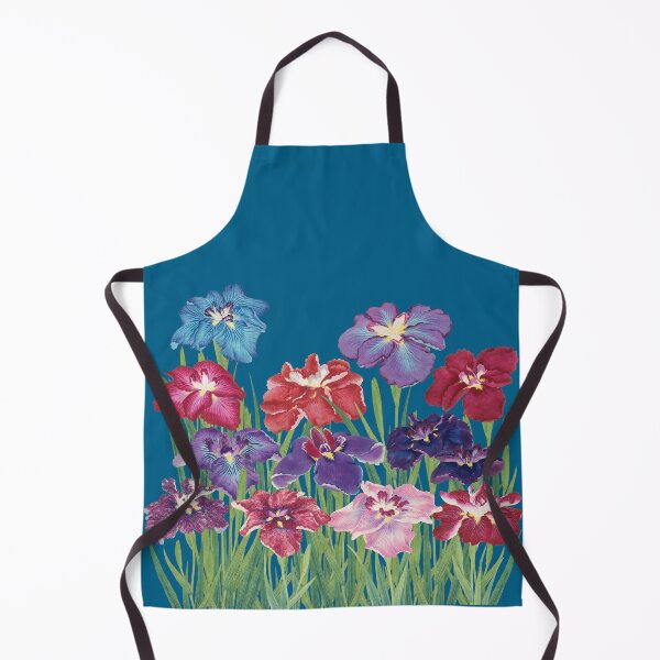 Item preview, Redesigned Vintage Japanese Iris Floral Art - Vibrant Watercolor Composition designed and sold by Starpuffdesign.
