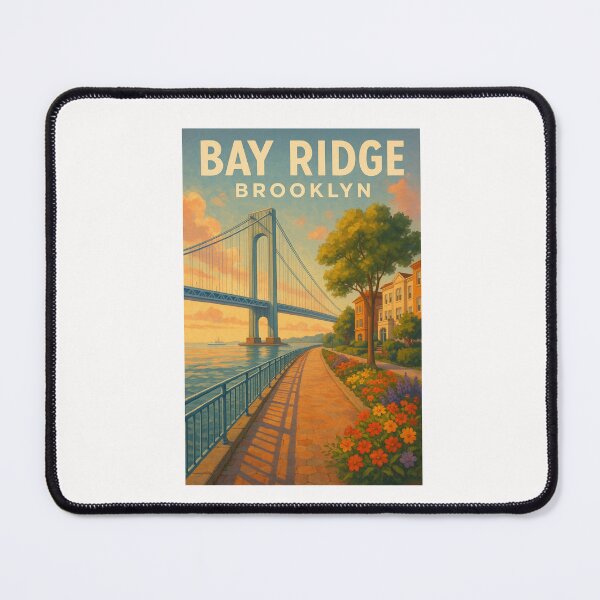 Item preview, Bay Ridge Brooklyn – Verrazzano Bridge Waterfront Path designed and sold by Places On Earth.