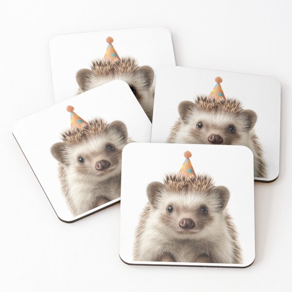 Item preview, Cute Hedgehog with Party Hat Birthday Celebration designed and sold by LazyOwlStore.
