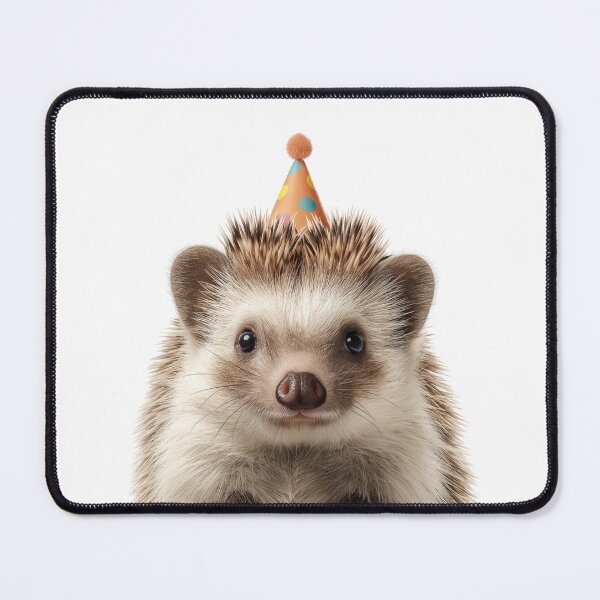 Item preview, Cute Hedgehog with Party Hat Birthday Celebration designed and sold by LazyOwlStore.