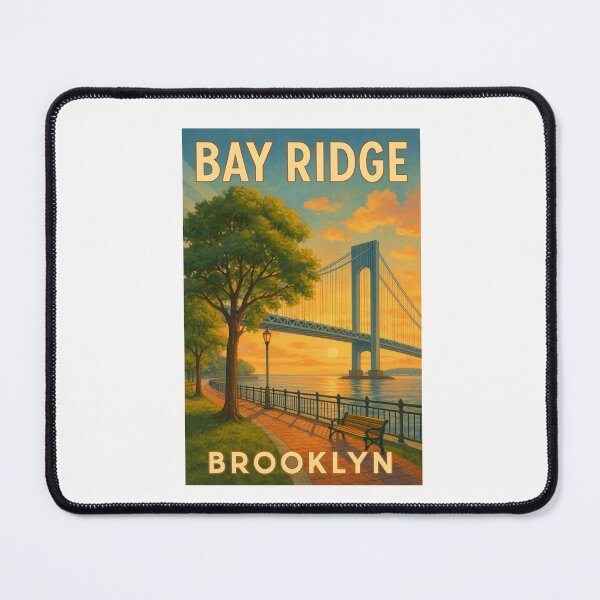 Item preview, Bay Ridge Sunset – Brooklyn Waterfront and Bridge Glow designed and sold by Places On Earth.