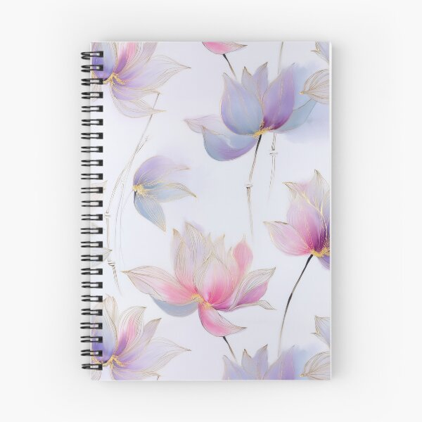 Item preview, Celestial Petals – Ethereal Lotus in Rose, Violet and Gold designed and sold by Moisky Patterns.