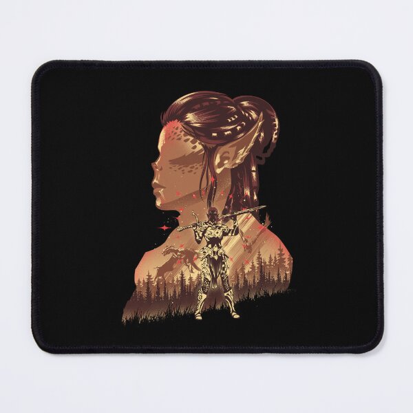 Item preview, Lae'zel - Githyanki Fighter Silhouette Art Print designed and sold by Hypertwenty Designs.