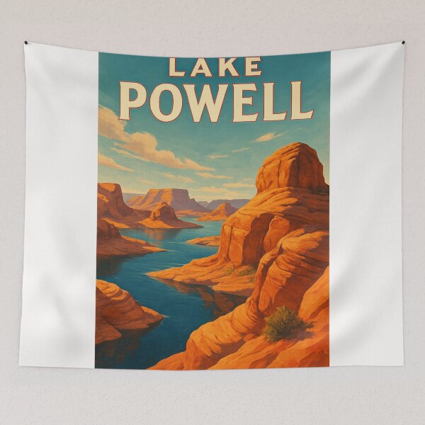 Item preview, Lake Powell Vista – Sandstone Bluffs and Serene Waters designed and sold by Places On Earth.