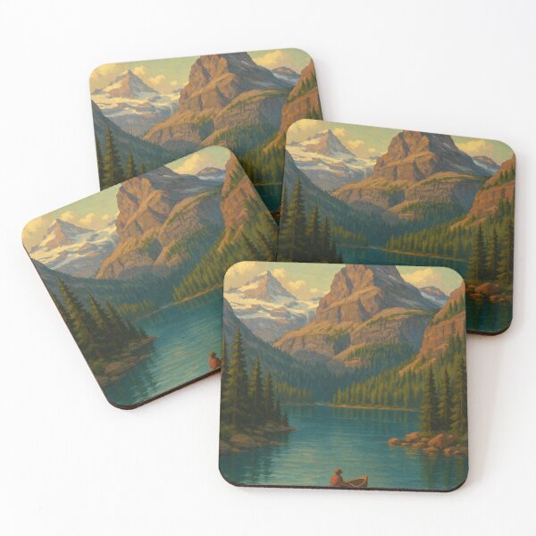Item preview, Lake O’Hara Canoe Scene – Canadian Rockies Wilderness designed and sold by Places On Earth.