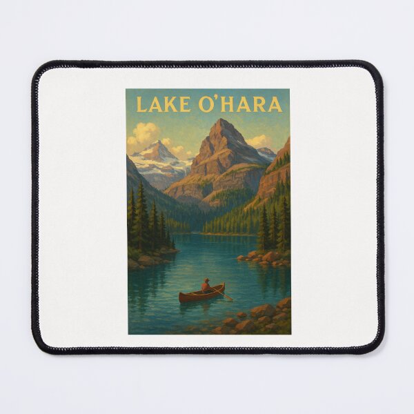 Item preview, Lake O’Hara Canoe Scene – Canadian Rockies Wilderness designed and sold by Places On Earth.