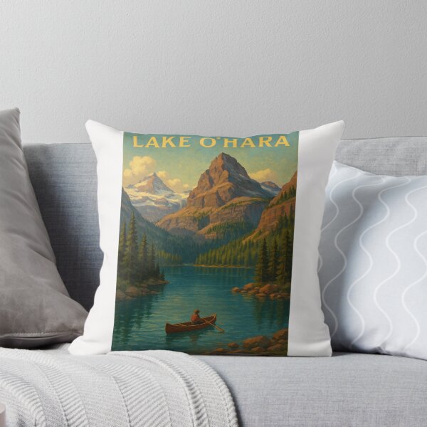 Item preview, Lake O’Hara Canoe Scene – Canadian Rockies Wilderness designed and sold by Places On Earth.