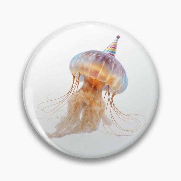 Item preview, Cute Jellyfish with Party Hat Birthday Celebration designed and sold by LazyOwlStore.