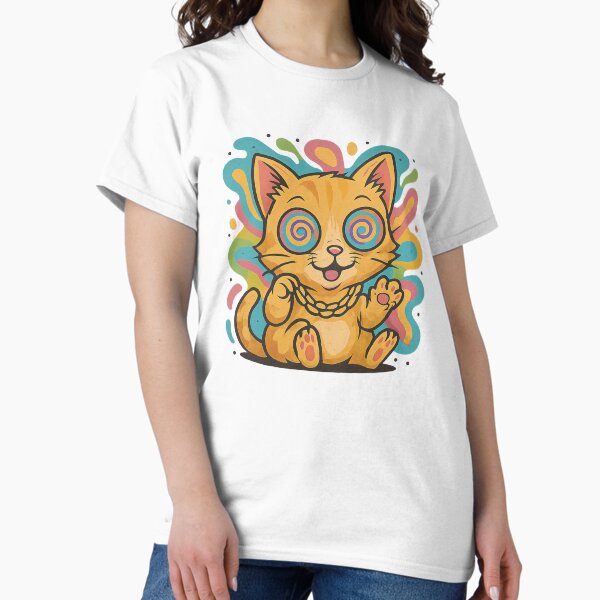 Item preview, Psycho Cat in a Color Frenzy – Hypnotic Cat with Style designed and sold by Sinzos.