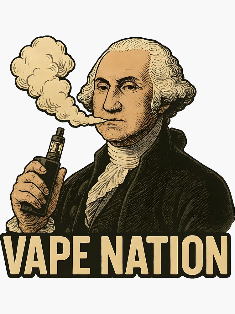 Funny George Washington Vaping