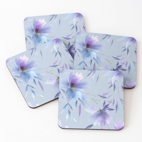 Item preview, Moonlit Bloom – Flowing Petals in Indigo, Violet, and Gold designed and sold by Moisky Patterns.