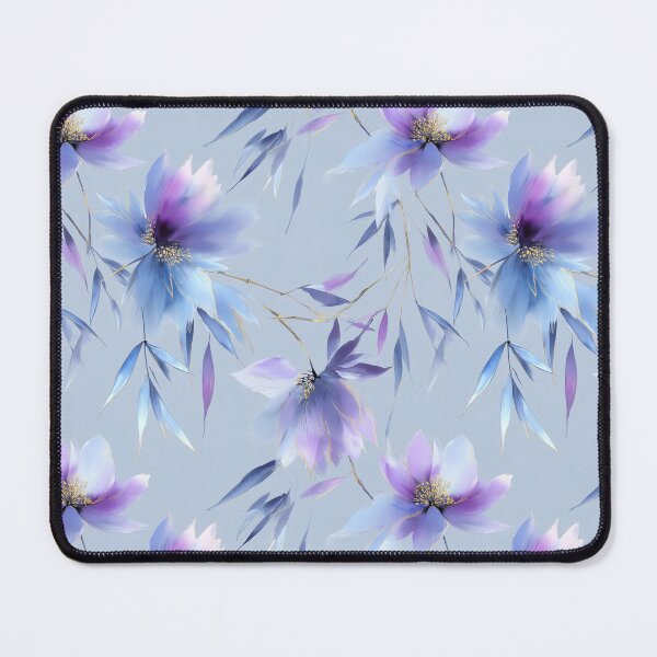 Item preview, Moonlit Bloom – Flowing Petals in Indigo, Violet, and Gold designed and sold by Moisky Patterns.