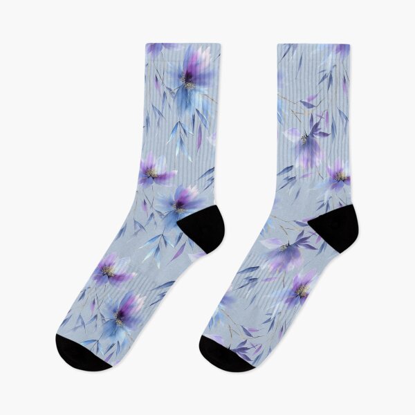 Item preview, Moonlit Bloom – Flowing Petals in Indigo, Violet, and Gold designed and sold by Moisky Patterns.