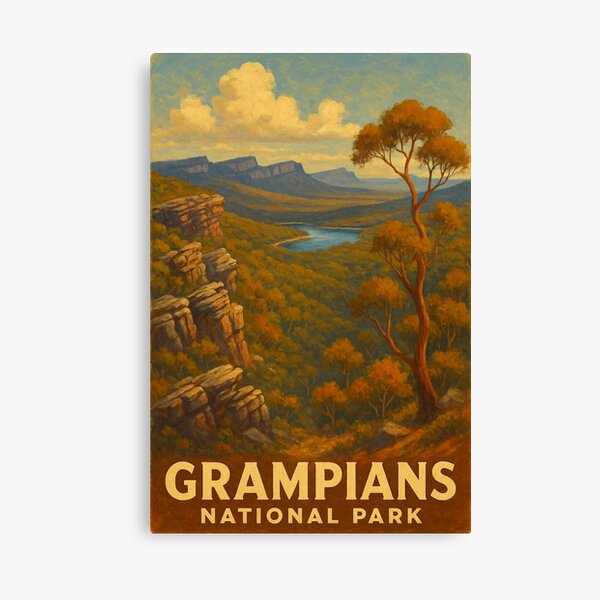 Item preview, Grampians National Park – Australian Cliffside View designed and sold by Places On Earth.