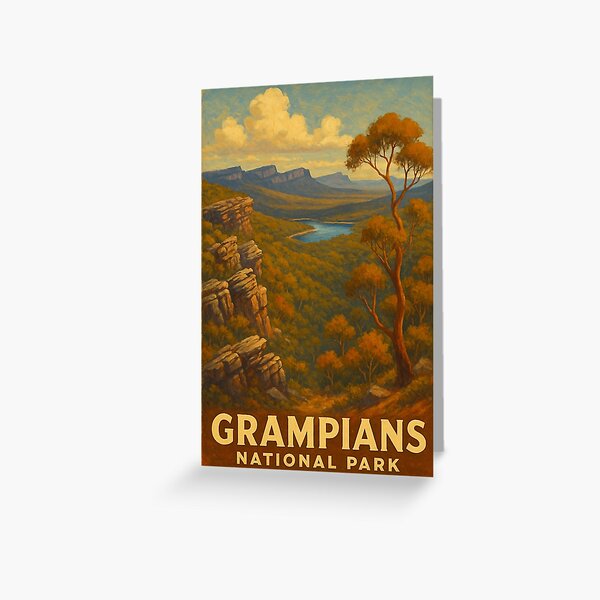 Item preview, Grampians National Park – Australian Cliffside View designed and sold by Places On Earth.