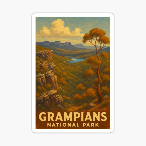 Item preview, Grampians National Park – Australian Cliffside View designed and sold by Places On Earth.