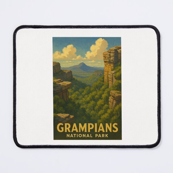 Item preview, Grampians Overlook – Mountain Ridges and Green Valley designed and sold by Places On Earth.